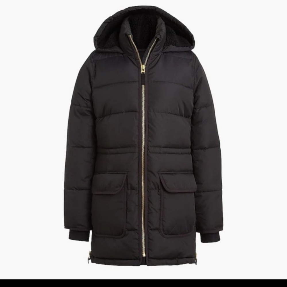 J.Crew Factory Petite Puffer Jacket Size Small